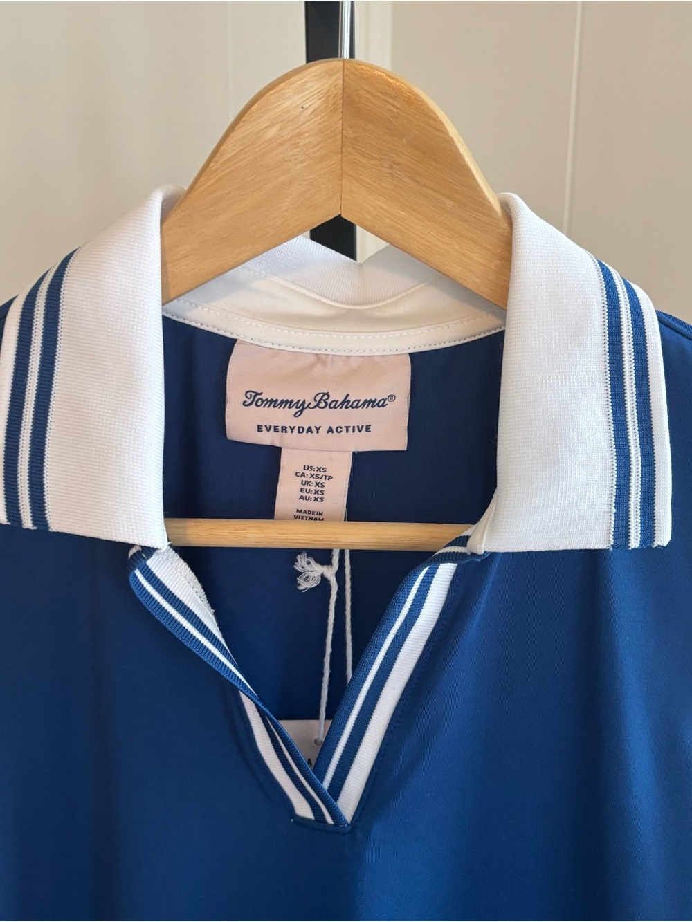 Tommy Bahama Everyday Active Blue Sleeveless Golf Polo Womens XS NWT